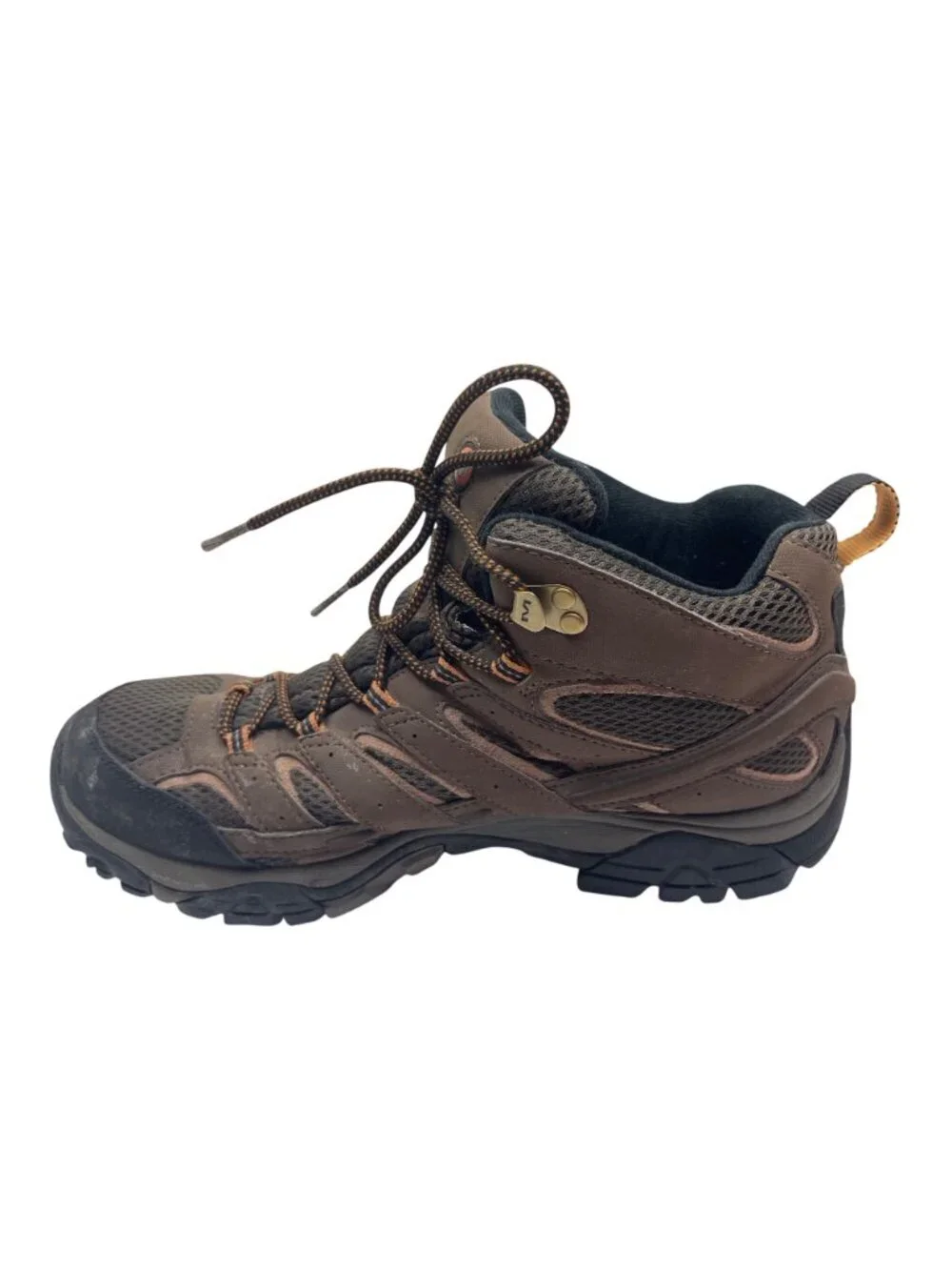 Merrell Mens Gore-Tex Hiking Boots Brown 11.5 US Vibram Sole Durable Outdoor Gea